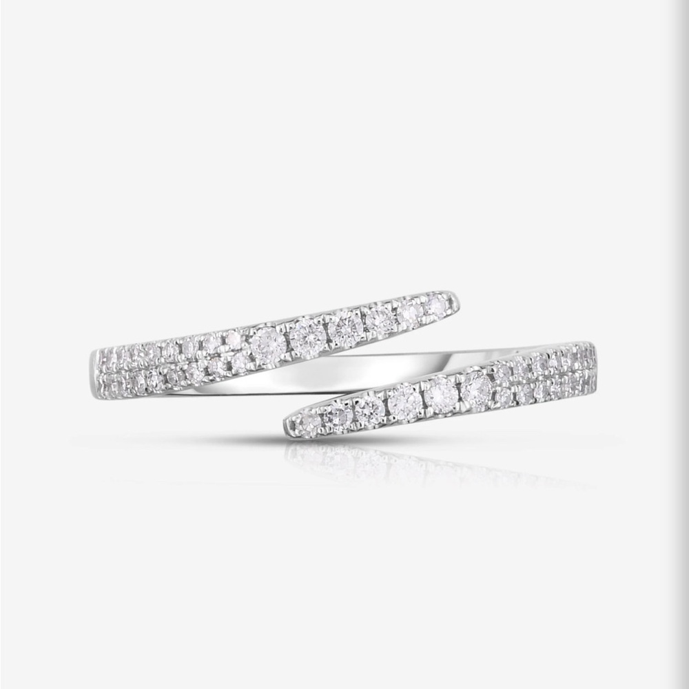Ring Concierge Open Diamond Wrap Ring- white gold - Picture 1 of 9